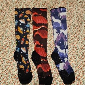 Compression Socks -3 Pack Fantasy Prints